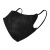 飞尔（FLYER）挂耳式折叠防护口罩 无纺布面罩 一次性口罩【3d细耳带黑色 143x167mm】
