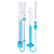 适用玻璃平氏石油运动毛细管品氏粘度计0.4/0.6/0.8/1.0/1.2/1.5mm 12mm附常数