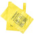 冰禹 BYly-131 医疗诊所垃圾袋废弃物废物塑料袋 加厚黄色垃圾袋（200个）42*48cm手提10L