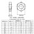 304不锈钢六角薄螺母扁螺母外六角薄型螺母螺帽价格是1000个的价 M5