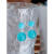 XCL天河石耳环简约日常清新感蓝色水晶珠宝耳饰气质长款S925银 秘鲁冰料天河石 通体银