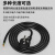 广昌兴（G.C.X）三芯电源线带插头单头裸尾 10a 3*1.0平方铜线 5米 国标3C认证 加长地拖插排自接线