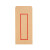 希万辉 中国风复古牛皮纸创意信纸信封套装 50个大号红框信封11*22cm