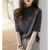 细熙T恤女短袖 2022夏季女装韩版优雅气质刺绣火烈鸟薄款针织衫女半袖 燕麦色 M(95-105斤)
