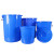 康丽雅 K-0319 大号圆形塑料水桶 物业储水桶工业收纳桶清洁桶垃圾桶 100L无盖白色