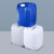 万普盾(WANPUDUN)加厚塑料桶方桶储水桶液体桶废液桶储水桶塑料堆码桶深蓝色25L