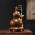 万棠实木雕葫芦摆件一对木质新中式家居装饰客厅红木工艺品乔迁送礼品 黑檀款高15cm(单个)