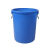 商用垃圾桶大容量大号圆桶饭店厨房户外环卫垃圾桶教室带盖塑料桶 50%23红无盖【送垃圾袋】