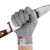 久匀 5级防割手套 防切割耐磨手套厨房防刀割手套 HPPE防划手套 灰色一双 L(24cm)