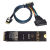 M.2转slimsas NVMe协议PCIe4.0 SFF8654连接线延长线固态硬盘扩展 M.2转接卡+Slimsas转U.2连接线