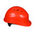 代尔塔(DELTAPLUS） 安全帽红色新国标工地防砸可调节通风孔可印字 102012 1顶装