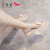 红蜻蜓（RED DRAGONFLY）韩系凉鞋女2024年新款夏季百搭平底仙女时装一字带罗马配裙鞋 米白色 38