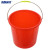 海斯迪克 HK-628 红色水桶（10个）加厚铁提手清洁塑料胶水桶