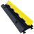马路过线槽线槽减速带橡胶电缆护线板水管保护槽盖线板pvc压线板 22号（室内黄色小一线） 备注可选黑色