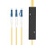 oudu  电信级光纤分路器1分2光纤分线器一分二单口方头LC/UPC盒式/拉锥式2米 12127-1分2 分路器LC(UPC) 2米
