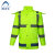 阿力牛  ASF59 安全警示雨衣 户外骑行徒步防汛防暴雨雨披 荧光绿上衣 3XL 