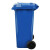 冰禹 BY-626 垃圾桶 塑料 长方形户外 环保垃圾桶 物业环卫箱 红色 加厚240L带轮