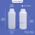 塑料试瓶圆瓶密封样品包装瓶液体粉末分装瓶空瓶500/1000ML工业品 600ml加厚款 黑色