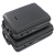 斯亚达ABS肩背密码箱公文箱证件资料箱竖款手提笔记本箱包868 黑色 13寸