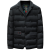 皇家马车 ROYAL GHARRY设计感正式场合西装外套秋冬新款白鸭绒抗风休闲保暖羽绒服 黑色 M