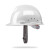 曌月工程安全帽定制建筑工地施工国标加厚工人防护abs头盔透气可印字 经济透气款-白色