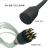 水密连接器公座母缆微小2-21芯不锈钢插座水下插头ROV插件Subconn通用 微小16芯 公座母缆带锁紧盖（推荐使用）