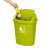 冰禹 BYrl-95 塑料工业垃圾桶 摇盖式卫生间办公室翻盖垃圾桶 简约带盖纸篓 绿色30L带盖