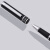 毕加索（pimio） 钢笔财务笔特细0.38mm笔尖私人订制激光刻字 企业定制 骑士系列709 亮黑银夹钢笔0.38mm