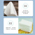 谋福 一次性湿毛巾 酒店餐饮茶室通用会议湿巾可印logo 25cm波浪边-蓝	