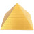 礼亿源 金字塔摆件能量发生器古埃及三角形四神兽金字塔模型许愿塔摆设 金字塔金砖款【边长18cm】