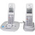 松下数字无绳电话机tg6321 来电显示dect6.0穿墙家庭办公固定座机 白色6471双机版