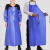 朋安 蓝色PVC防水围裙 耐磨水产围腰 普通版120*90围裙
