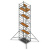GIER JGD2-4铝合金快装脚手架梯形架活动架多功能便携移动架双宽4层7.5m装修工程梯爬梯/个 非标定制