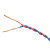 起帆电线电缆 ZAN-RVS2*1.5平方国标阻燃A级耐火双绞线铜芯2芯电源线花线无护套双芯软线 红黑100米