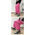 爵少（JUESHAO）美式高街vibe风粉色裤子男休闲工装裤直筒中性hiphop阔腿拖地长裤 粉色 XL