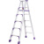 定制铝合金家用梯子加厚折叠人字梯不伸缩室内外爬梯双筋工程梯双侧梯科威顿 德标双筋款2.5米(紫配件)