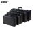 安赛瑞 手提式铝合金设备箱 仪器工具安全箱多功能收纳箱 物流运输箱 68×32×18cm 黑色空箱 28501