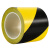 警示胶带PVC黑黄斑马线警戒地标贴红白地面5S标识彩色胶带无尘车 [黑白]48mm宽*33米长
