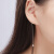 幸福久久养耳棒PT950铂金耳针白金耳钉简约耳线女 2MM精致版耳针一对（含耳背）