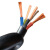 川洋CHUANYANG 重型橡套软电缆YC-450/750V-3*4平方国标通用多股铜芯软芯电源线 100米 黑色