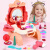 天智星琪琪和悦悦的玩具儿童男女孩煮饭做饭厨具餐具汉堡糖果烧烤售卖车 [汉堡车+披萨彩泥]54件套 (
