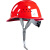 希凡里高强度玻璃钢安全帽工地施工透气电工头盔男领导防护印字 红色