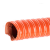 红色硅胶风管 耐高温排风管 热风管 硅胶布管25mm/32/43/51/63/75 内径20mm*4米