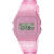 卡西欧（Casio）中性手表 石英机芯 粉色透明树脂表带腕表 35.2mm数字表盘F91WS-4OS Pink ONE SIZE