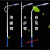 双头市电100w路灯杆新农村户外220v乡村led灯4/5/6/8米公路灯 8米D80W双头锥形