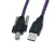USB2.0B公高柔数据线USB2.0方口带锁工业相机拖链线打印机线 10米