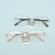 Dhoptical杰克马丁纯钛眼镜架半框商务经典镜框男女款设计师网红清新J86975 银黑