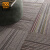 爱柯部落 方块毯办公室拼接地毯 会议客厅满铺防滑地垫装隔音地毯50cm×50cm（4片）卡其色花条纹110133