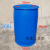 加厚耐腐蚀200升柴油桶/25公斤化工废液桶120L塑料桶胶桶储油罐 加厚 120升单环闭口桶 蓝色