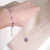 JOLEE项链女手链套装紫水晶S925银轻奢时尚彩色宝石饰品送女士节日礼物